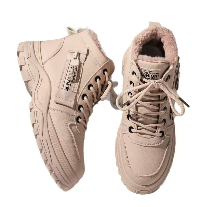 Women's padded high-top sneakers with non-slip sole and stylish design Lune London