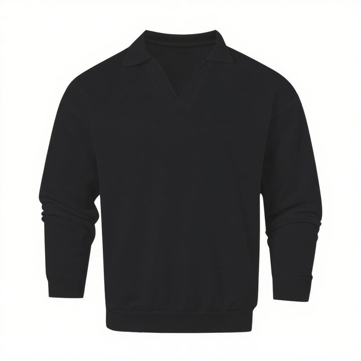Casual V-neck sweater for men in soft material Lune London