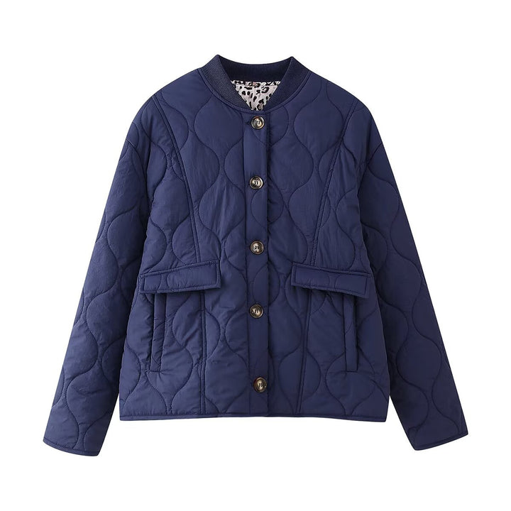 Women's puffer jacket with structured design and practical pockets Lune London