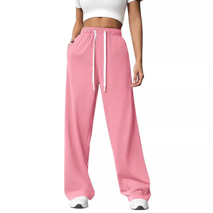 Women Comfortable Loose-Fitting Leisure Pants with Elastic Waist Chic & Stil