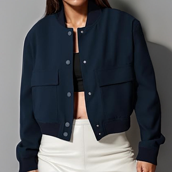 Veste Bomber imprimée artistique pour femmes Chic & Stil