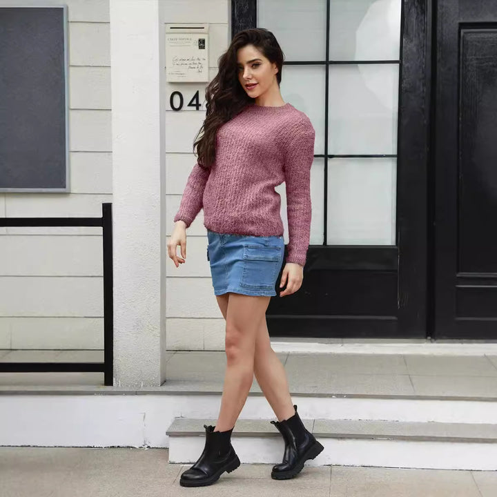 Pull en tricot confortable pour femmes avec coupe moderne Chic & Stil