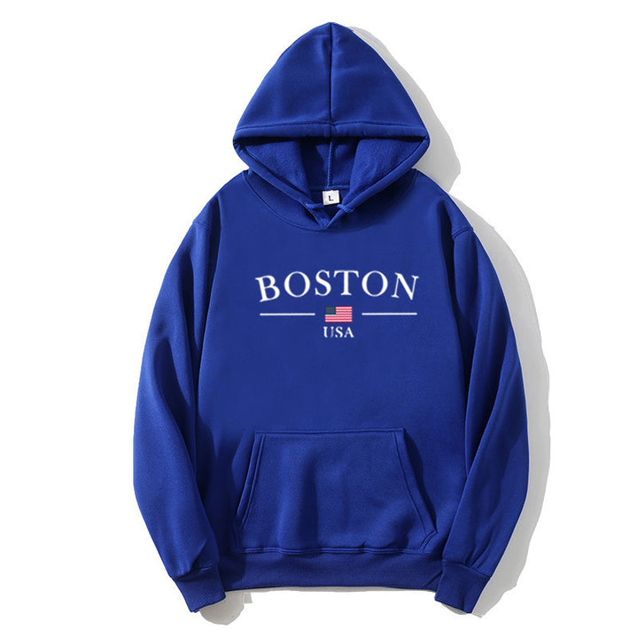 Women's hoodie with Boston print Chic & Stil