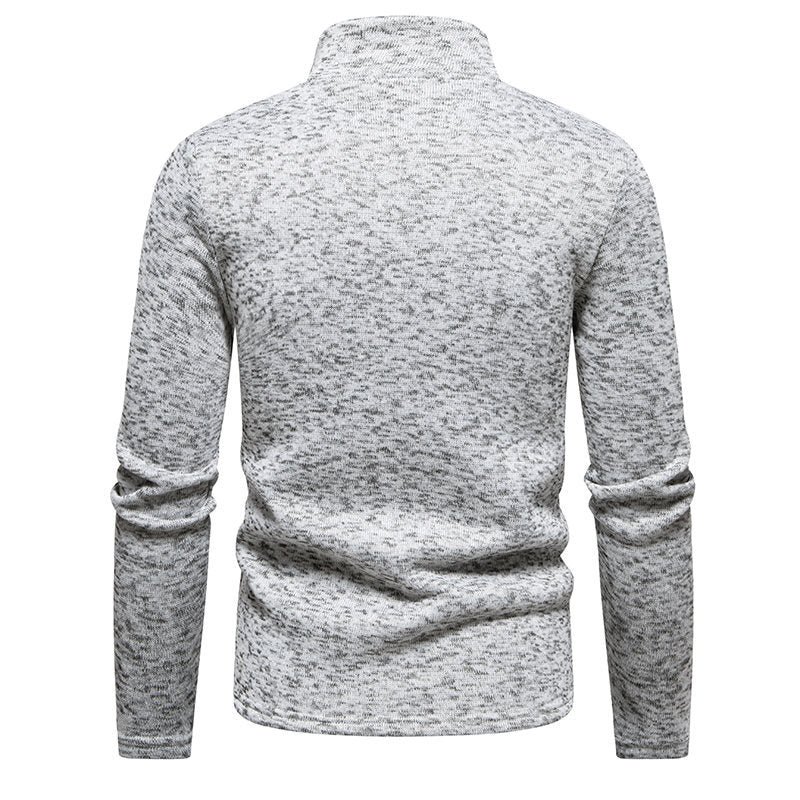 Fleece jacket for men with stand-up collar and full zip Lune London