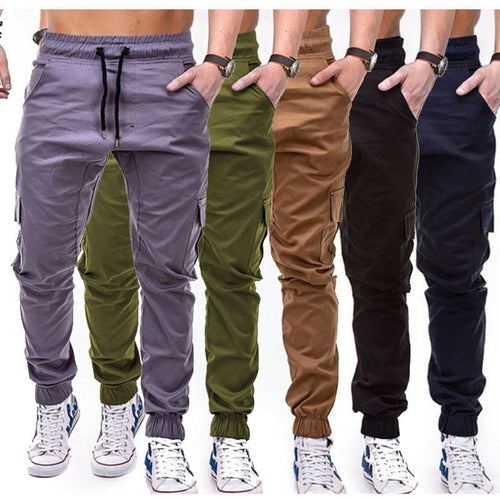 Cargo joggers for men with elastic waist and practical side pockets Lune London