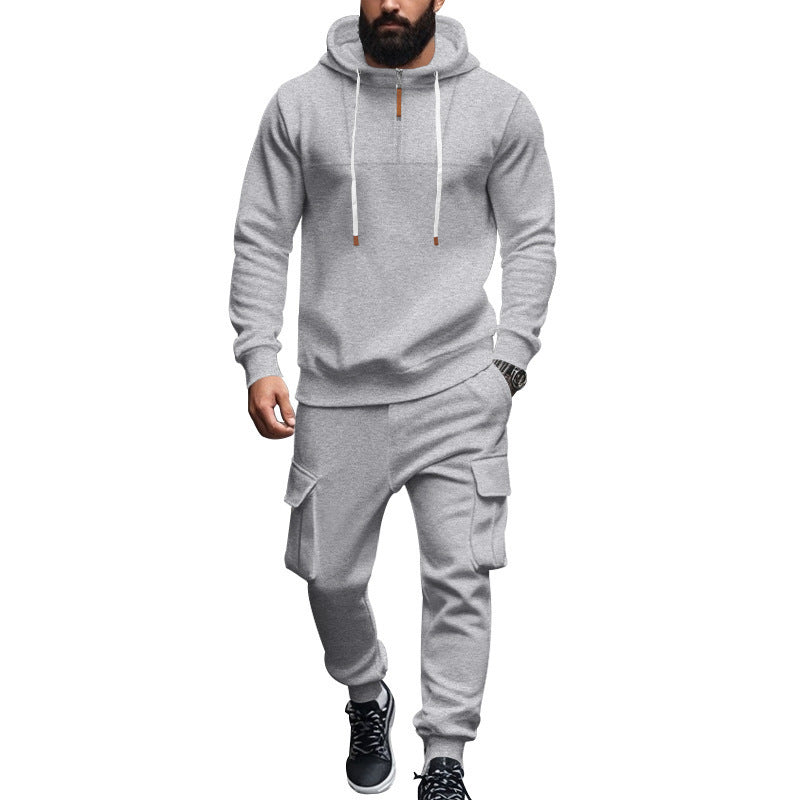 Men's Sporty Tracksuit with Modern Zipper and Practical Pockets Lune London