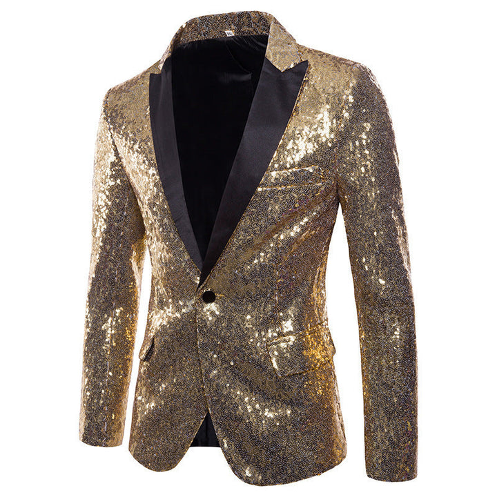 Men's Sequin Blazer with Modern Cut and Luxurious Shine Lune London