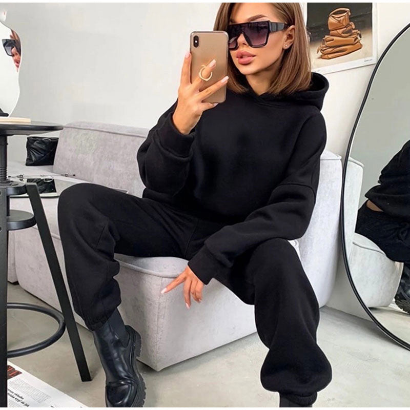 Women's Cozy Sweatshirt and Pants Set Lune London