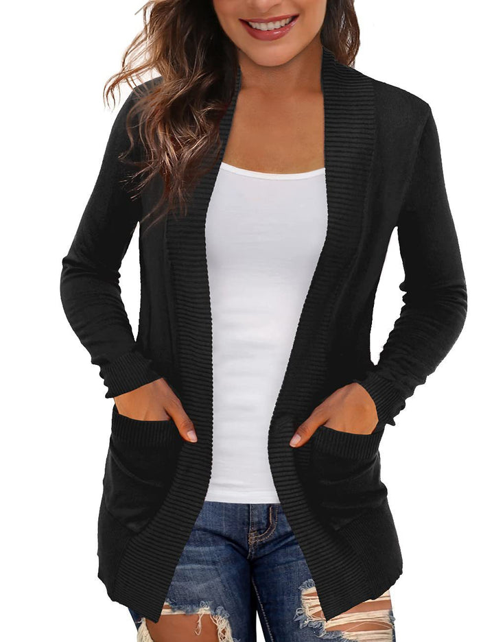 Ladies Long Sleeve Knit Coat Lune London
