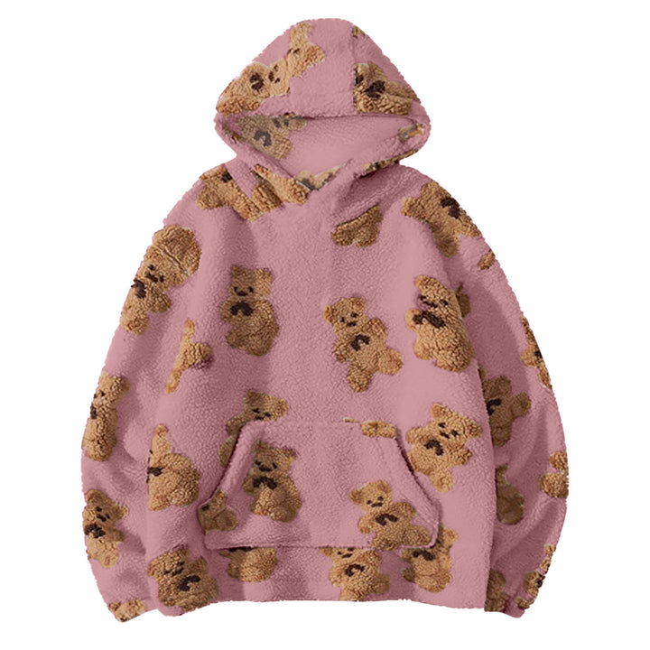 Ladies oversized soft sweatshirt with bear pattern Lune London