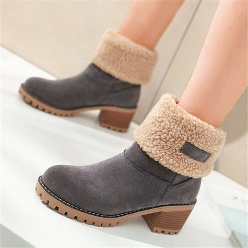 Women's boots with lined shaft and non-slip sole Lune London