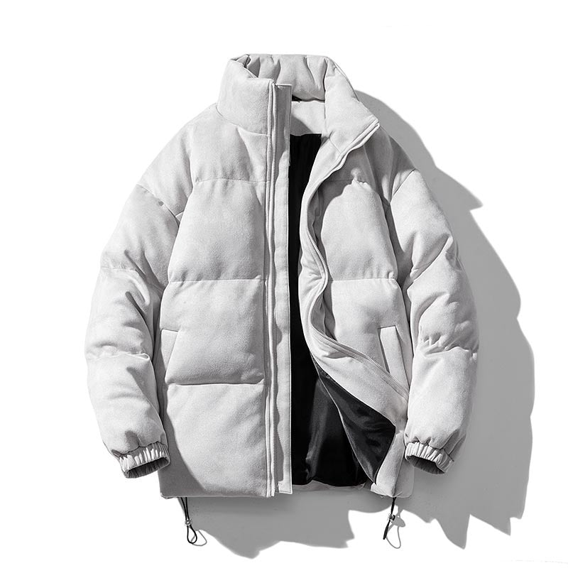 Ladies winter quilted jacket with high collar and versatile pockets Lune London