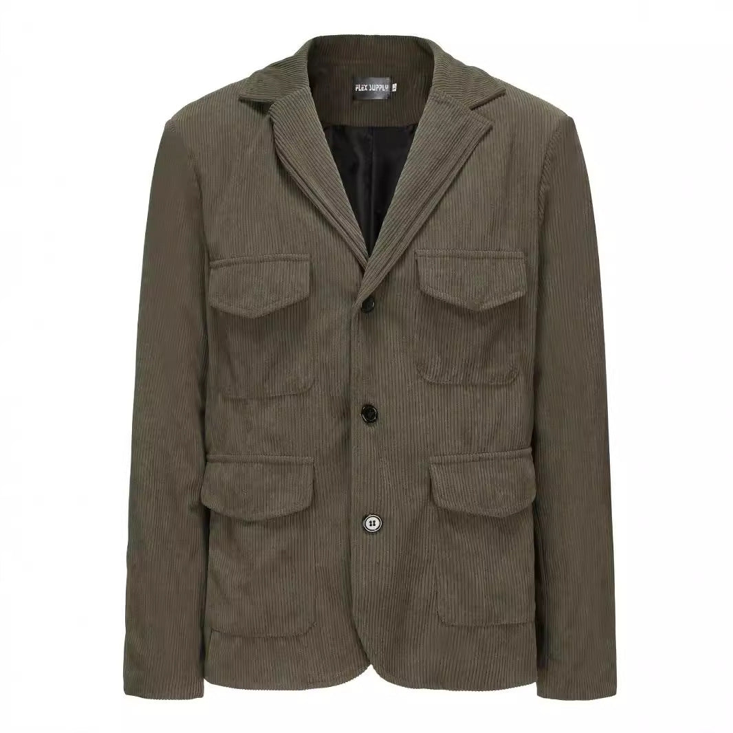 Cord blazer for women with functional pockets Lune London