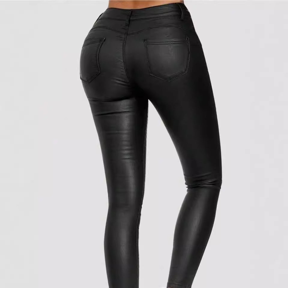 Premium PU leather leggings for women Lune London