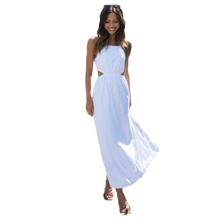 Robe maxi pour femme avec découpes latérales et fentes haute sur la jambe Chic & Stil