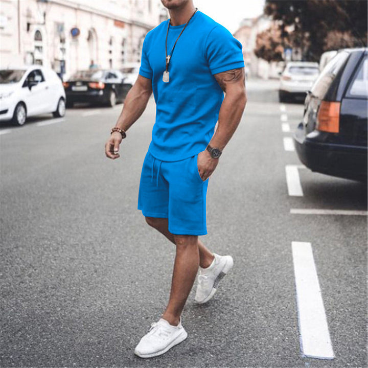 Men's summer sports set with breathable t-shirt and shorts Lune London