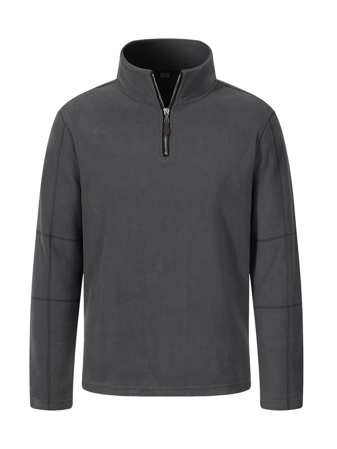 Men's fleece jacket with high collar and practical zipper Lune London