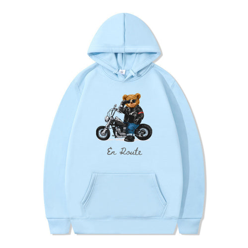 Women's hoodie with unique bear design and casual fit Lune London