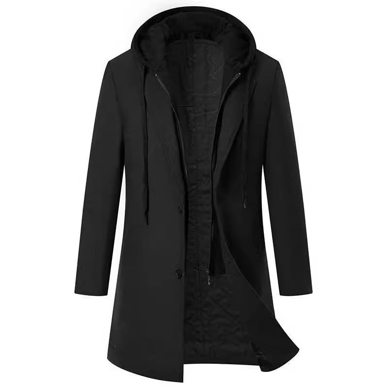 Elegant women's coat with removable hood and fleece lining Lune London