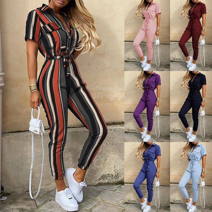 Ladies trendy jumpsuit with fitted cut and practical pockets Lune London