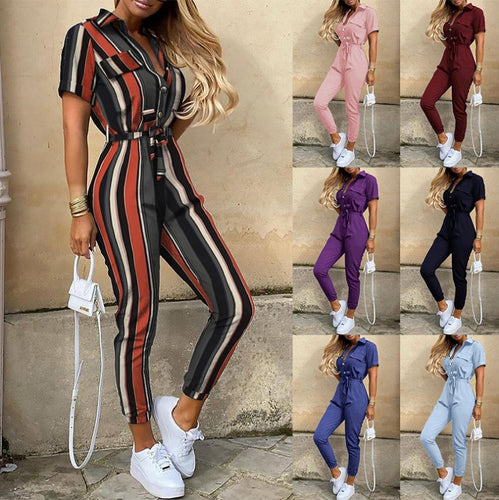 Ladies trendy jumpsuit with fitted cut and practical pockets Lune London