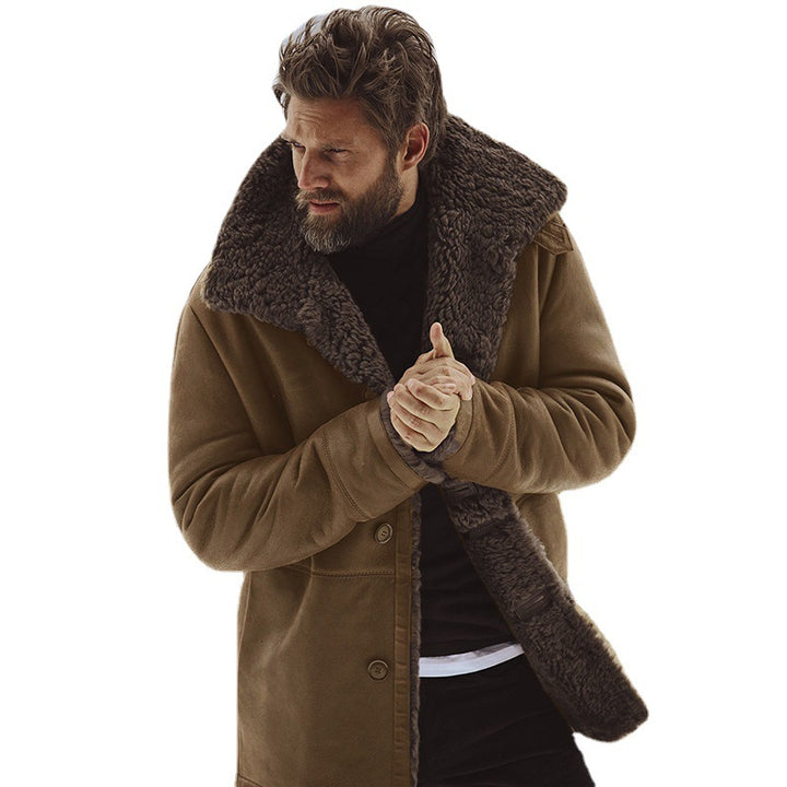 Oversized coat for men with fur collar Lune London