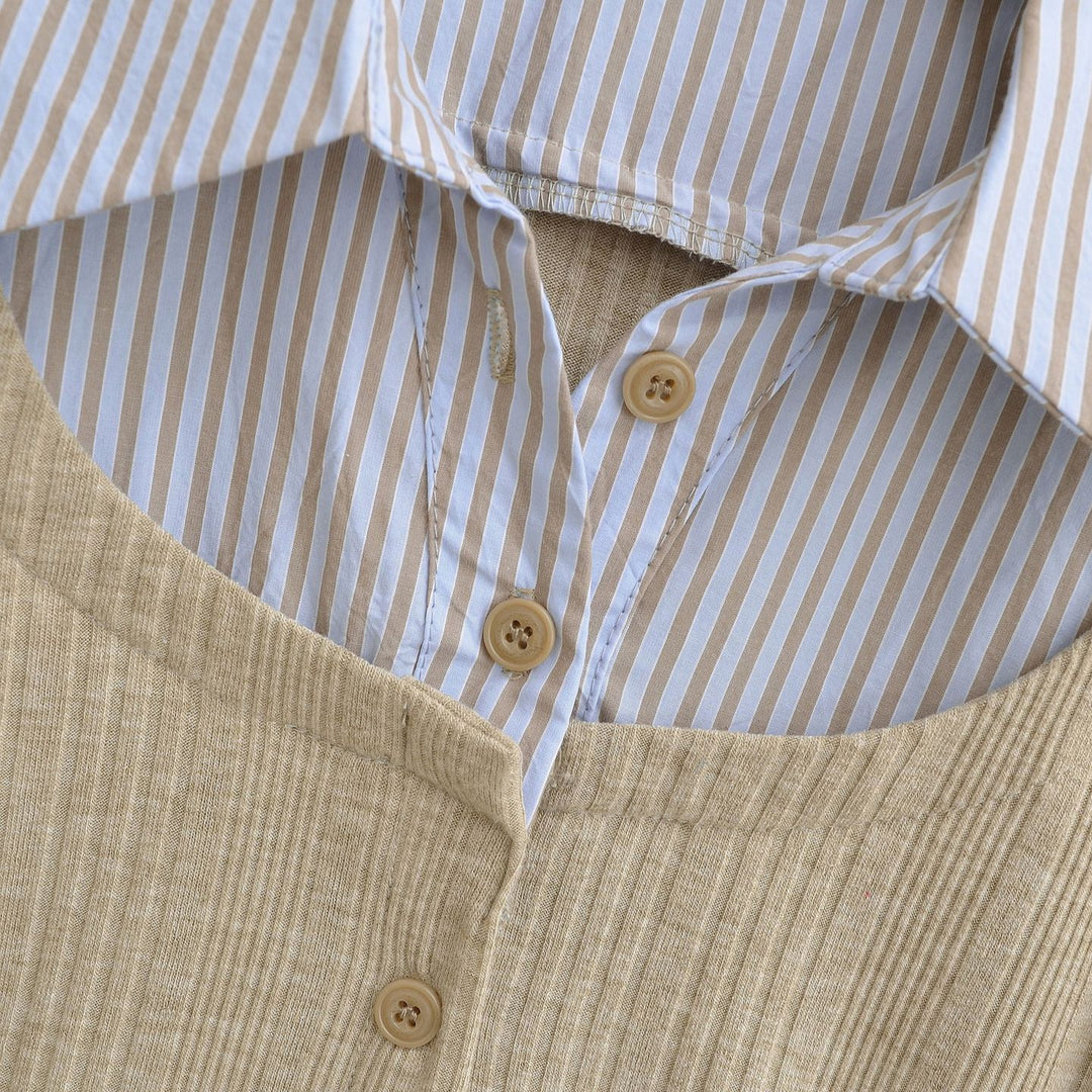 Long-sleeve shirt for women with a modern structured design and a classic shirt collar Lune London