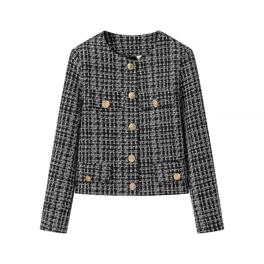 Veste boucle femme avec détails de boutons dorés Chic & Stil