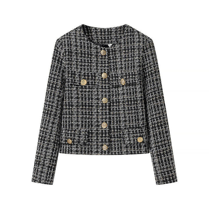 Veste boucle femme avec détails de boutons dorés Chic & Stil