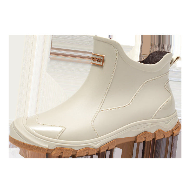 Men's Rubber Boots with Non-Slip Sole and Flexible Entry Lune London