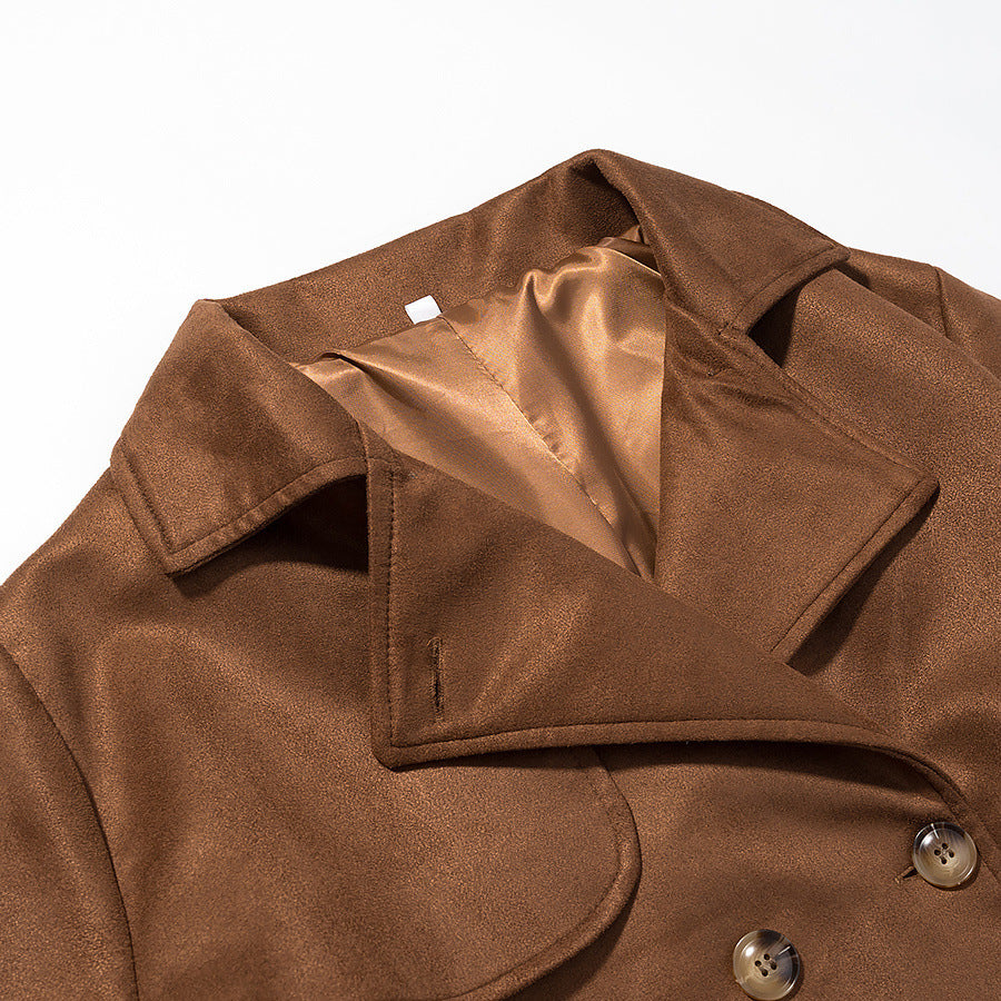 Elegant trench coat for women with double-breasted buttons and belt Lune London