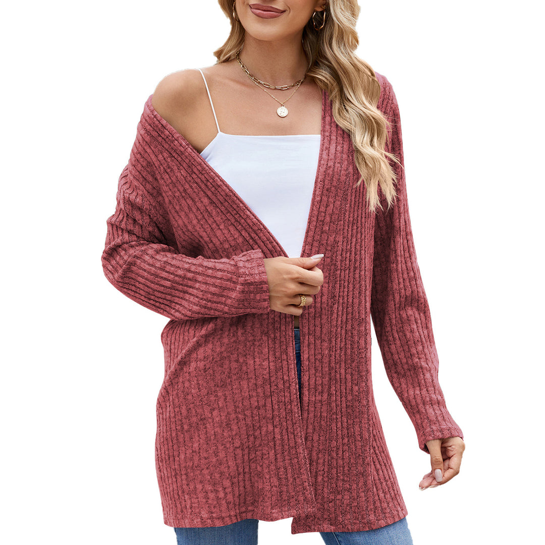 Elegant women's cardigan with an open design and fine ribbed structure Lune London