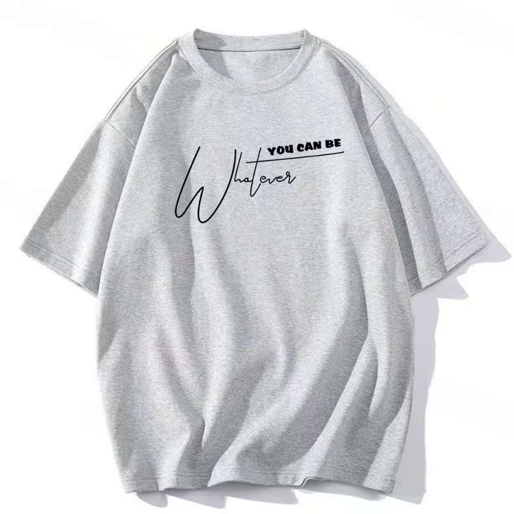 Women's casual statement T-shirt with creative lettering Lune London
