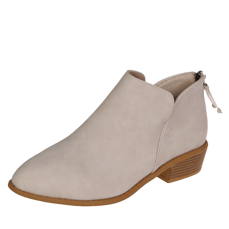 Lune London | Ankle Boots Slip-On Boots with Pointed Toe and Platform Heel