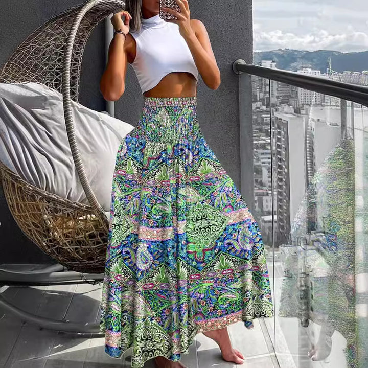 Chic and Stylish Boho Printed Maxi Skirt for Women