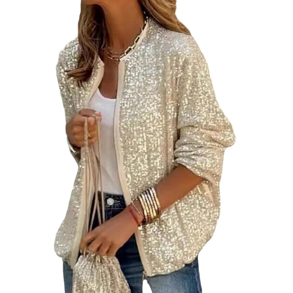 Women's Sequin Jacket In A Modern Cut Lune London