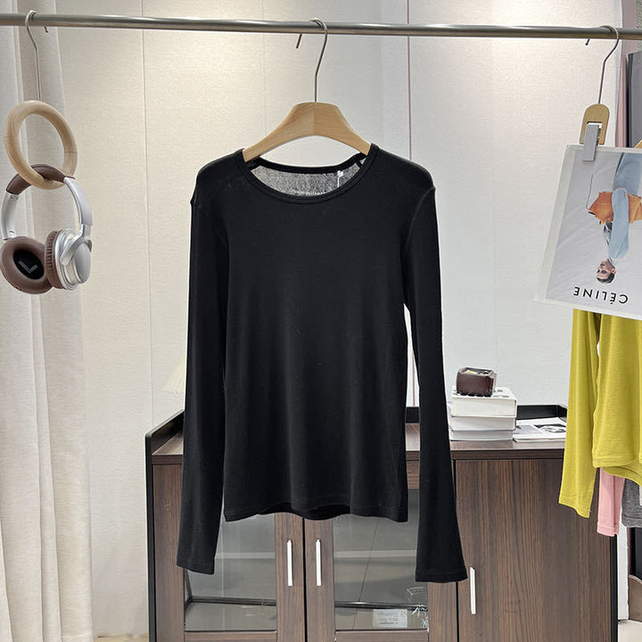 Chemise à manches longues pour femmes en jersey doux avec coupe ergonomique Chic & Stil