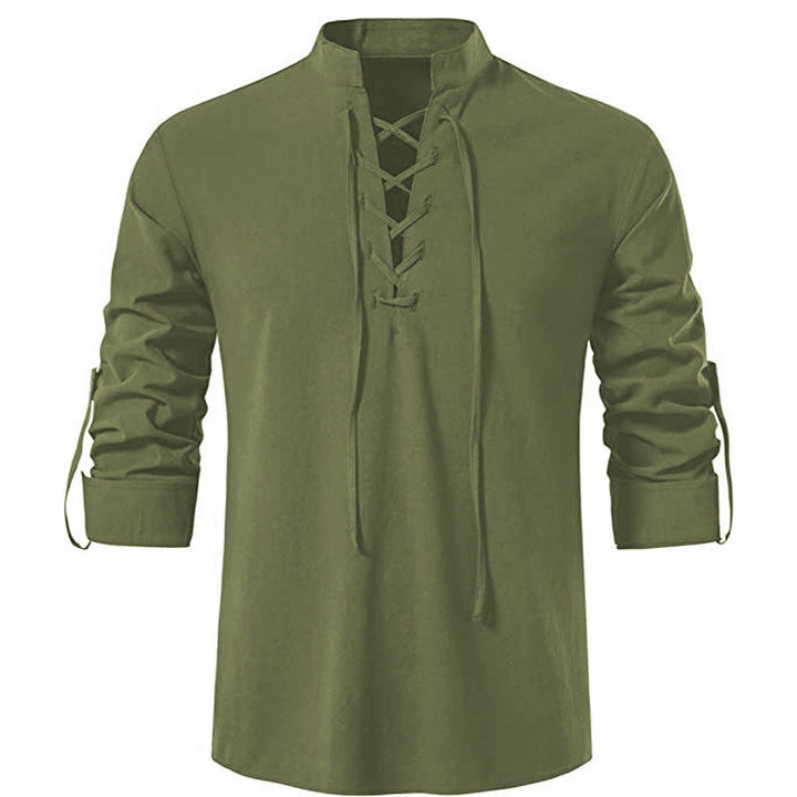 Men's long sleeve shirt with drawstring Lune London
