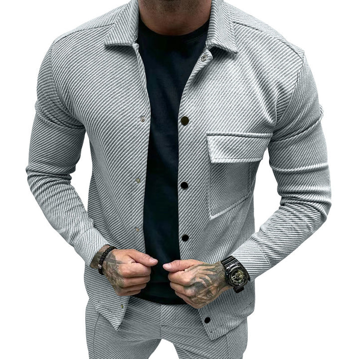 Men's fashion jacket with a textured design and practical pockets Lune London