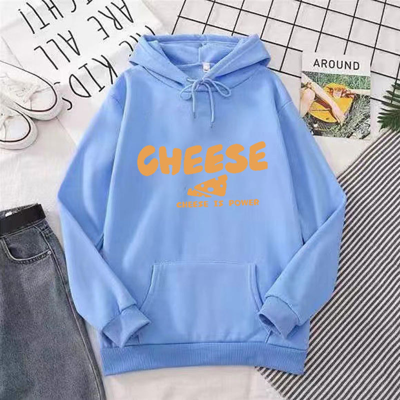 Women's hoodie with humorous cheese design Chic & Stil