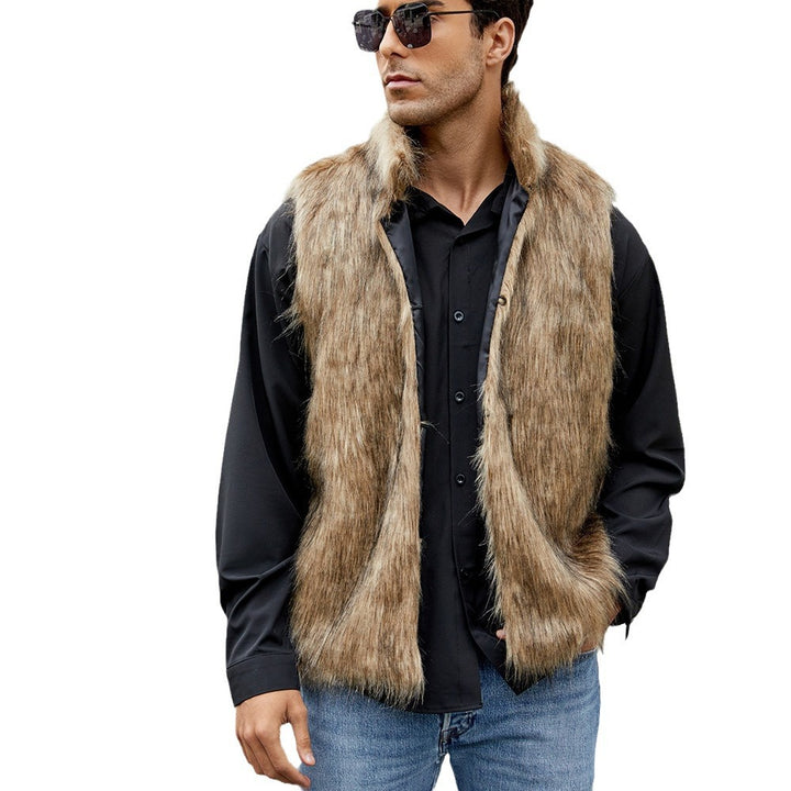 Faux fur vest for men with an elegant cut Lune London