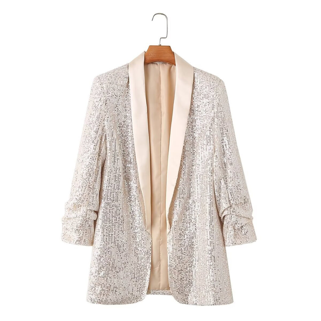 Ladies Shimmer Blazer Lune London