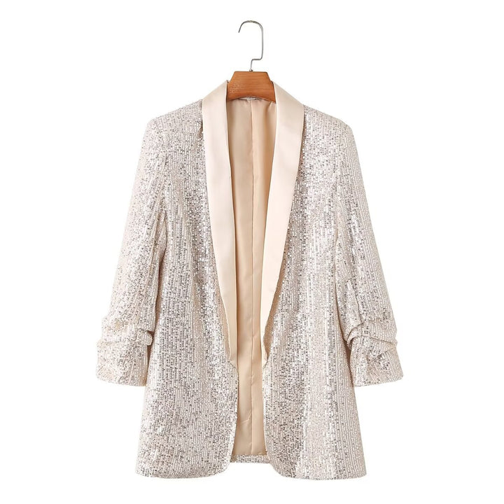 Ladies Shimmer Blazer Lune London