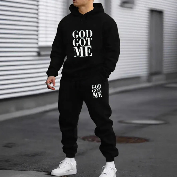 Men's tracksuit with modern statement print Chic & Stil
