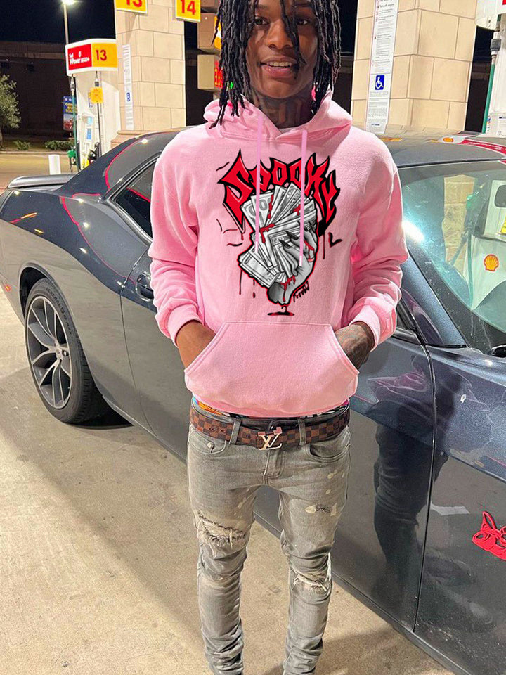 Men's Hoodie with eye-catching graphic print and comfortable kangaroo pockets Lune London