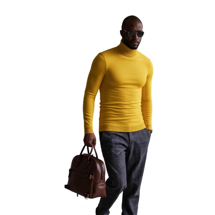 Men's turtleneck sweater with a fine texture Lune London