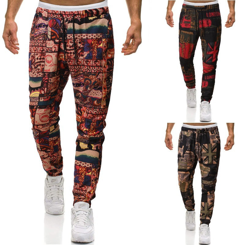 Fashion leisure pants for men with a unique London Lune London design