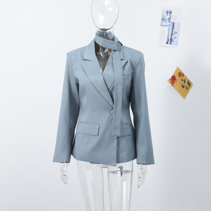 Women Fashion Blazer with Elegant Shawl Collar and Fitted Cut Lune London