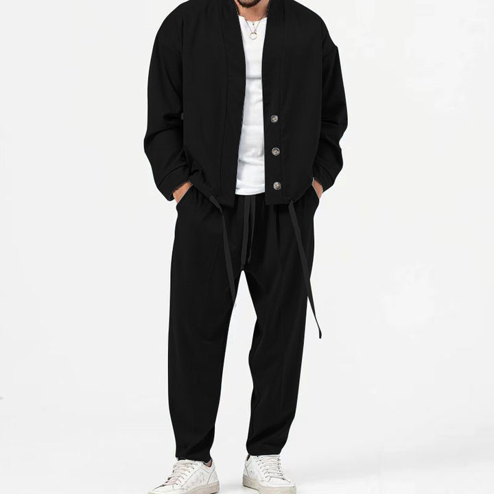 Men's stylish lightweight shirt jacket and casual pants Lune London