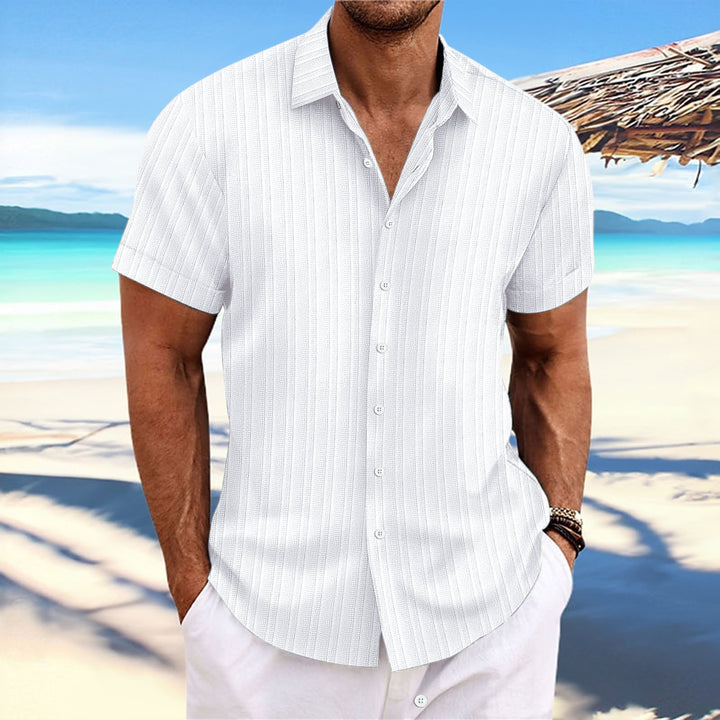 Casual short-sleeved striped shirt for men Lune London